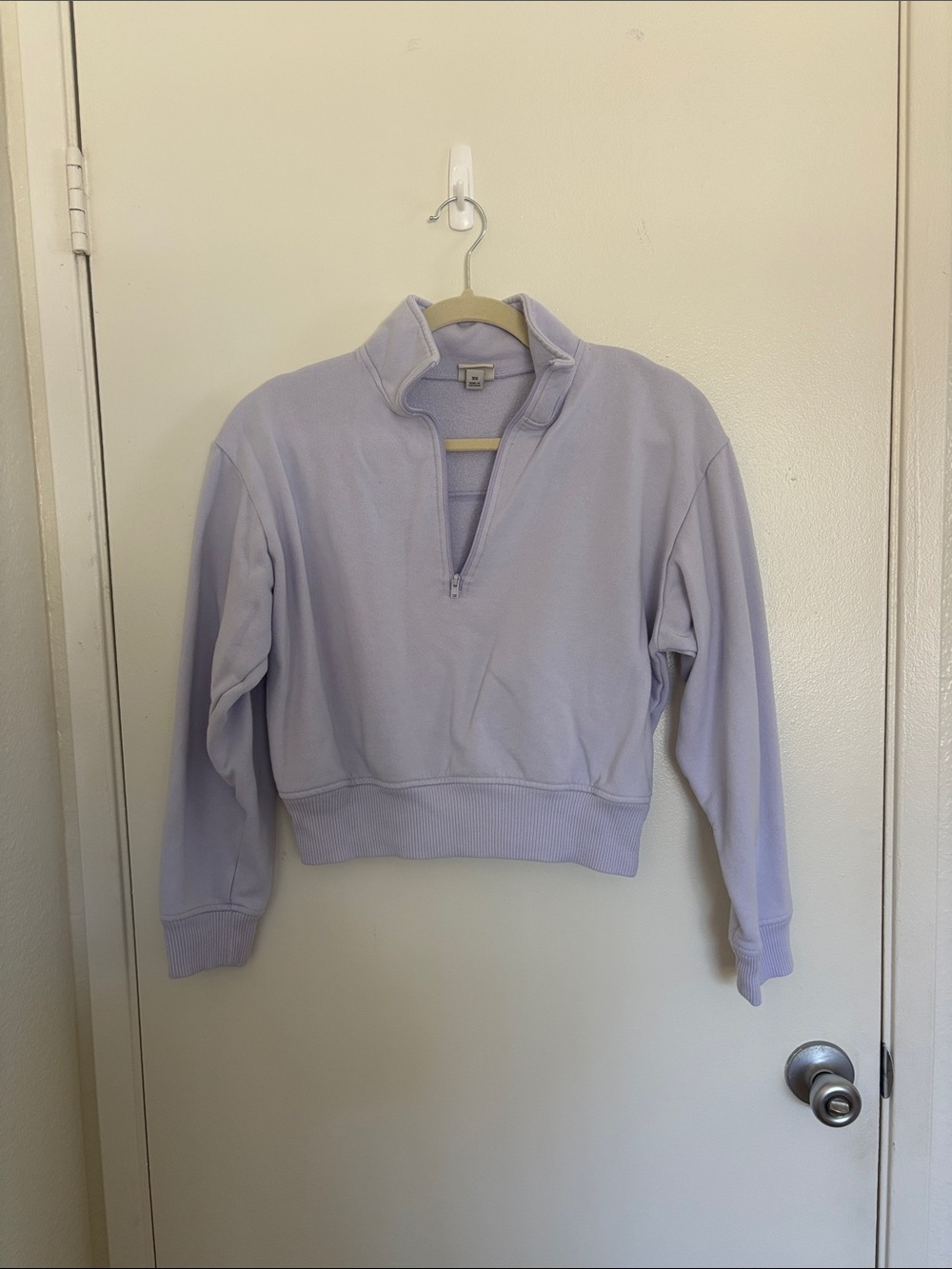 A New Day Light Lavender Quarter-Zip Sweatshirt